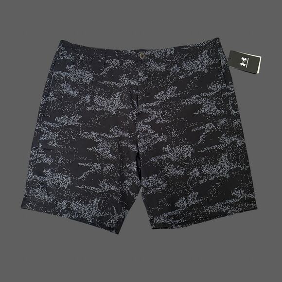 UA Under Armour Golf Printed Short Size 38 NWT 1377303-002 Black/Gray - Picture 1 of 10